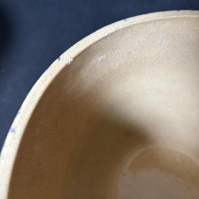 LOT 132: Vintage Spongeware Pottery Collection: Marked R.R.P. Roseville, Stamped R.R.P Roseville, Stamped Robinson Ransbottom Roseville...