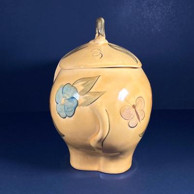 LOT 137: Ceramic Elephant Cookie Jar