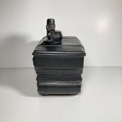 LOT 143: Vintage McCoy USA Black Stove Cookie Jar