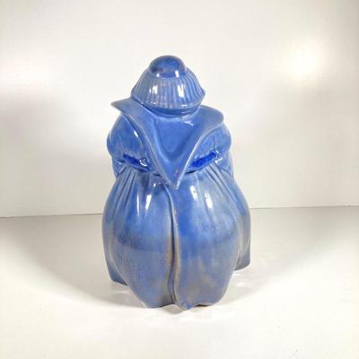 LOT 145: Redwing Pottery Blue Friar Tuck Cookie Jar (Thou Shall Not Steal)