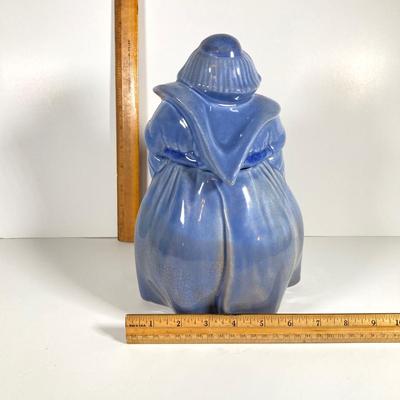 LOT 145: Redwing Pottery Blue Friar Tuck Cookie Jar (Thou Shall Not Steal)