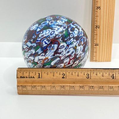LOT 155: A DeAngelo Signed Art Glass Paperweight