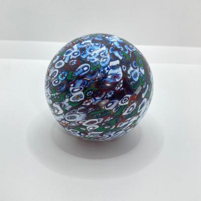 LOT 155: A DeAngelo Signed Art Glass Paperweight