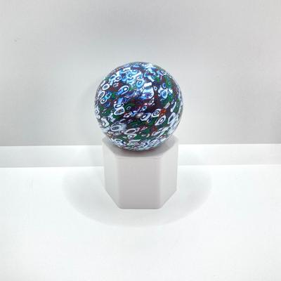 LOT 155: A DeAngelo Signed Art Glass Paperweight