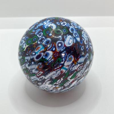 LOT 155: A DeAngelo Signed Art Glass Paperweight