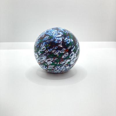 LOT 155: A DeAngelo Signed Art Glass Paperweight