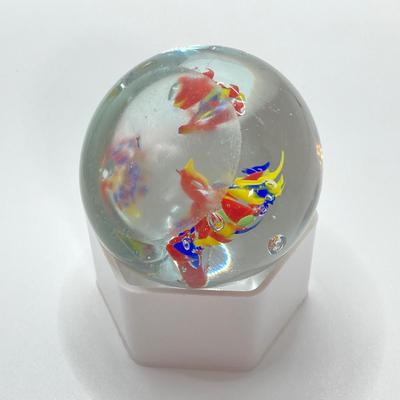 LOT 156: Collection of Three Art Glass Paperweights