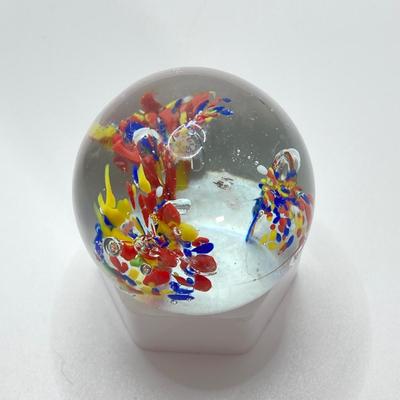 LOT 156: Collection of Three Art Glass Paperweights