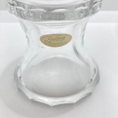 LOT 159: Marquis by Waterford Crystal (Handcut Germany) Bud Vase and Pair of Galena Crystal Vases