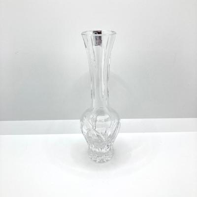 LOT 159: Marquis by Waterford Crystal (Handcut Germany) Bud Vase and Pair of Galena Crystal Vases