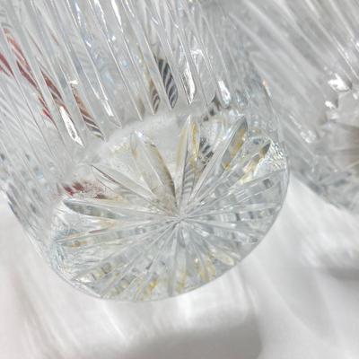 LOT 159: Marquis by Waterford Crystal (Handcut Germany) Bud Vase and Pair of Galena Crystal Vases
