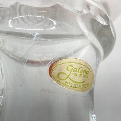 LOT 159: Marquis by Waterford Crystal (Handcut Germany) Bud Vase and Pair of Galena Crystal Vases