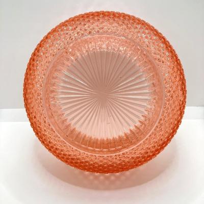 LOT 196: Beautiful Pink Cut Glass Dinnerware Collection