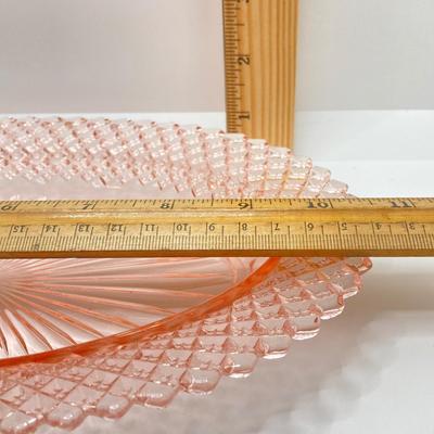 LOT 196: Beautiful Pink Cut Glass Dinnerware Collection