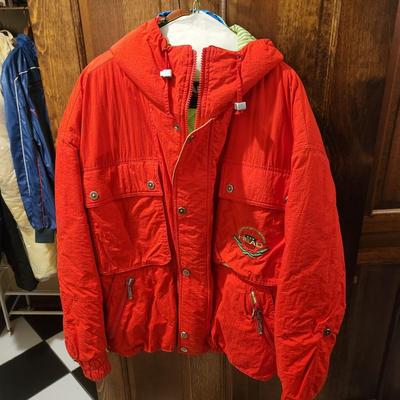 Vintage Obermeyer Gore-tex Lime Green White Head Sports Wear Champion De Haute Competition Mens Made in Hong Kong