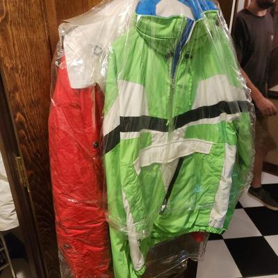 Vintage Obermeyer Gore-tex Lime Green White Head Sports Wear Champion De Haute Competition Mens Made in Hong Kong