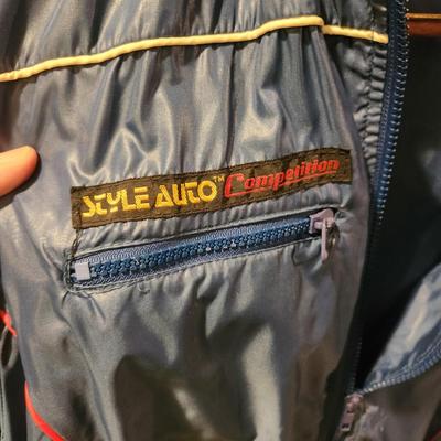 Vintage BMW Style Auto Competition Jacket Size Large