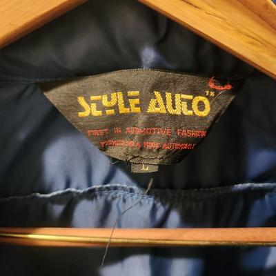 Vintage BMW Style Auto Competition Jacket Size Large