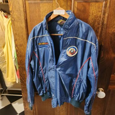Vintage BMW Style Auto Competition Jacket Size Large