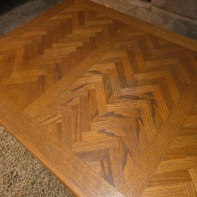 Wooden coffee table