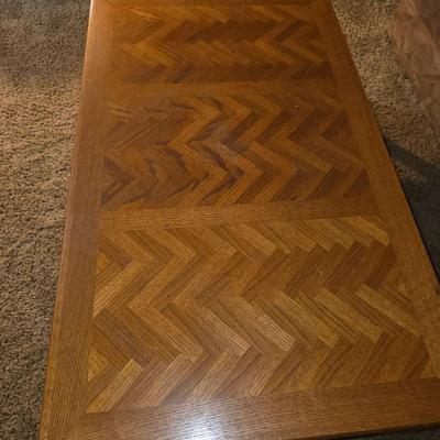 Wooden coffee table