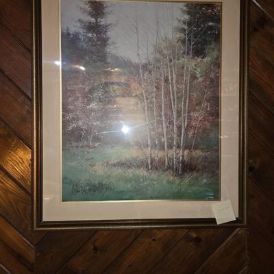 Large framed print
