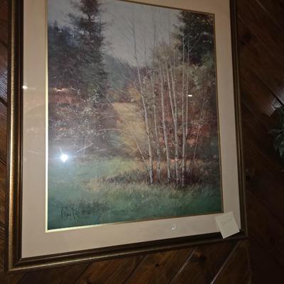 Large framed print