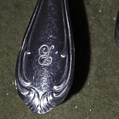 Silverware set in case