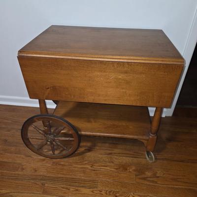 Wooden Tea Cart.