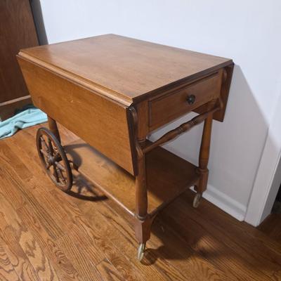 Wooden Tea Cart.