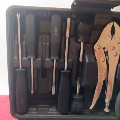 NUMEROUS TOOLS IN A PORTABLE BOX