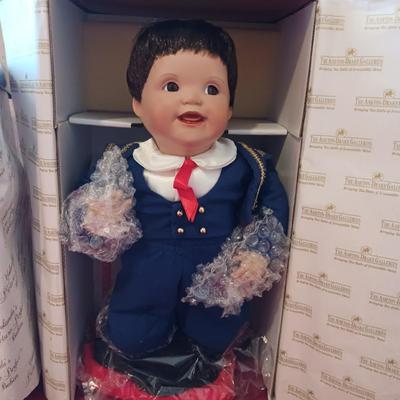 2 ASHTON-DRAKE PORCELAIN DOLLS AND YOLANDA'S PICTURE PERFECT BABIES