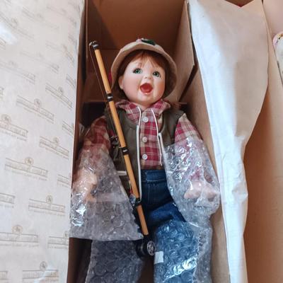 2 ASHTON-DRAKE PORCELAIN DOLLS "TWEET DREAMS" & "WHAT A CATCH"