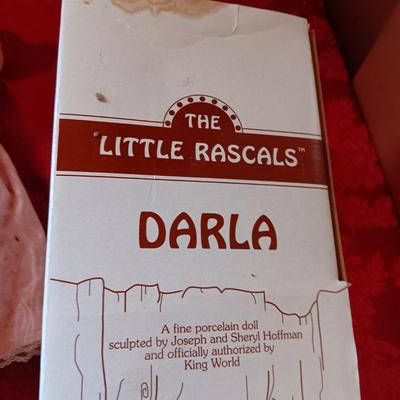 "DANIELLE" PICTURE PERFECT BABY, "DARLA" THE LITTLE RASCALS AND A THIRD PORCELAIN DOLL