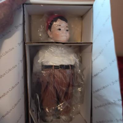 "BUCKWHEAT", "ALFALFA" & "SPANKY" PORCELAIN DOLLS FROM THE LITTLE RASCALS