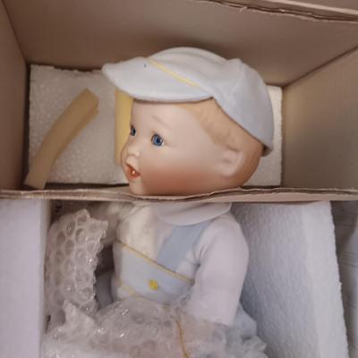 2 ASHTON-DRAKE "BABY'S FIRST TOOTH" PORCELAIN DOLLS