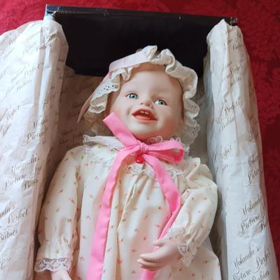 "BOO BEAR AND ME", "PRECIOUS NEWBORN" & "MY CLOSEST FRIEND" PORCELAIN DOLLS
