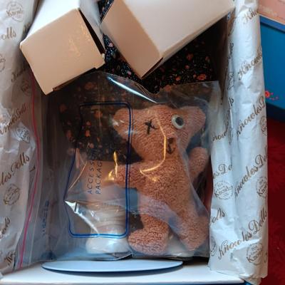 "BOO BEAR AND ME", "PRECIOUS NEWBORN" & "MY CLOSEST FRIEND" PORCELAIN DOLLS