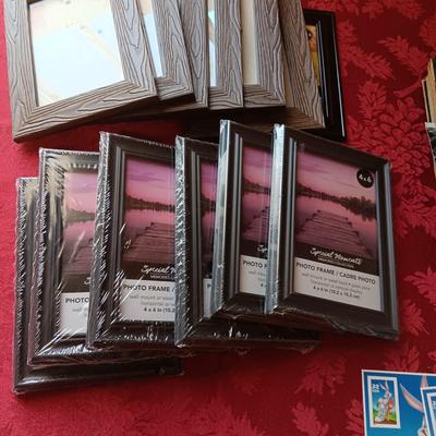 NEW PLASTIC FRAMES, FIRST DAY OF ISSUES & VINTAGE/ANTIQUE PICTURES