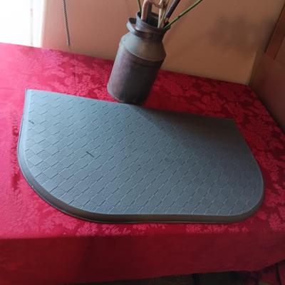 BORDEN-WEIL CHICAGO CAN, 2 WALKING STICKS AND A KITCHEN MAT