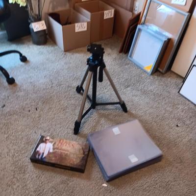 VELBON CX 580 ADJUSTABLE TRIPOD, THICK PAGE PROTECTORS AND GARTH BROOKS ON CD