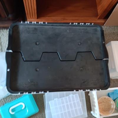 A VARIETY OF STORAGE AND ORGANIZING CONTAINERS
