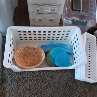 A VARIETY OF STORAGE AND ORGANIZING CONTAINERS