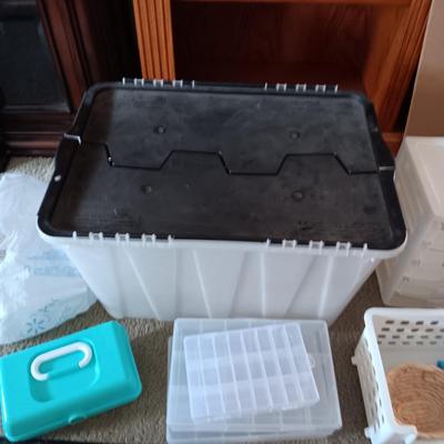 A VARIETY OF STORAGE AND ORGANIZING CONTAINERS