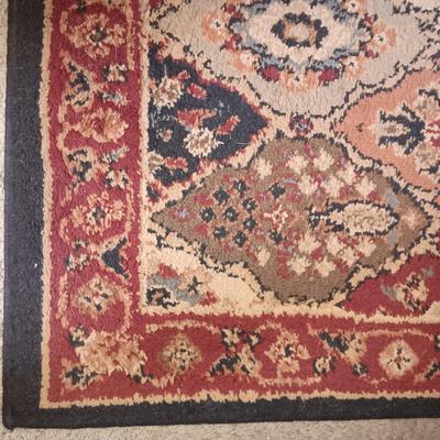 MATCHING 3 HALL RUNNERS, THROW RUG AND A SMALLER AREA RUG