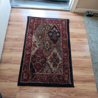 MATCHING 3 HALL RUNNERS, THROW RUG AND A SMALLER AREA RUG