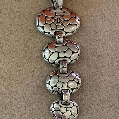 John Hardy Sterling silver Kali pebble graduated pendant