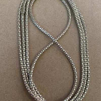 John Hardy Sterling silver chain 72” long