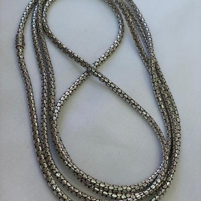 John Hardy Sterling silver chain 72” long