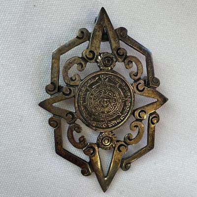 Victorian and Mexican brooches